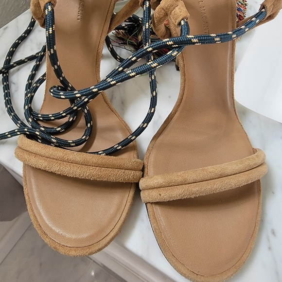 Isabel Marant Strappy Suede Tassel Detail Sandal 5 - Picture 2 of 5